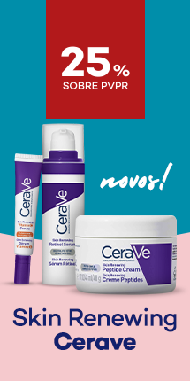 Nova gama Skin Renewing da marca Cerave com destaque promocional de 25% sobre pre&ccedil;o de Venda ao P&uacute;blico Recomendado